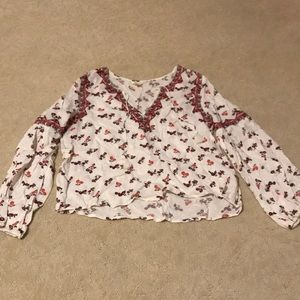 f21 embroidered blouse shirt